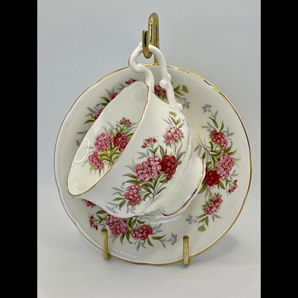 Vintage Sweet William Paragon China Tea Cup and Saucer | English Flower Series